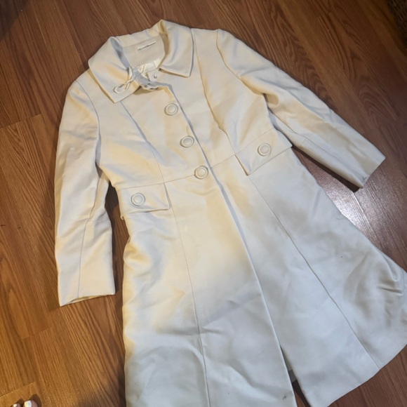 VTG 60’s Emma Domb California White Dress & Coat Set Size S Retro Classic Career - Picture 3 of 16